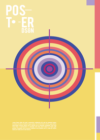 几何拼接创意海报图案