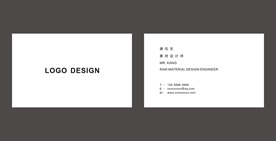极简名片模板设计