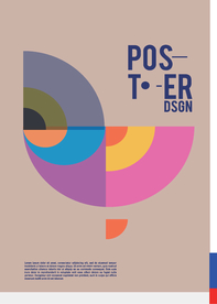 几何拼接创意海报图案