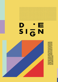 几何拼接创意海报图案