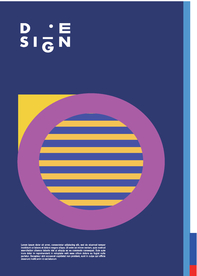 几何拼接创意海报图案