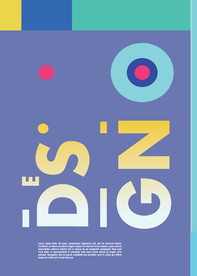 几何拼接创意海报图案