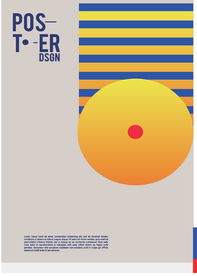 几何拼接创意海报图案