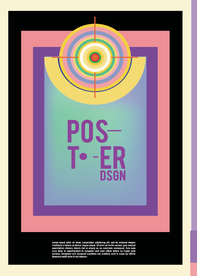 几何拼接创意海报图案