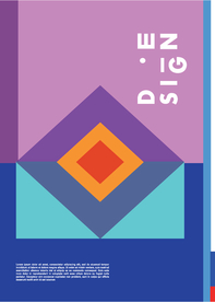 几何拼接创意海报图案