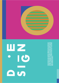 几何拼接创意海报图案