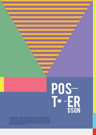 几何拼接创意海报图案