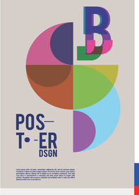 几何拼接创意海报图案