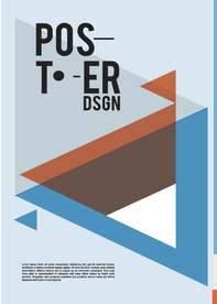 几何拼接创意海报图案