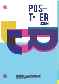 几何拼接创意海报图案