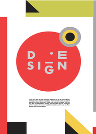 几何拼接创意海报图案