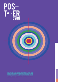 几何拼接创意海报图案