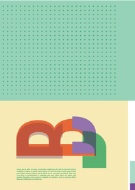 几何拼接创意海报图案