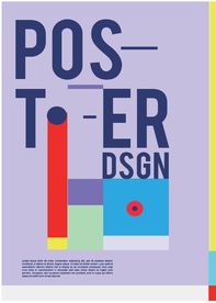 几何拼接创意海报图案