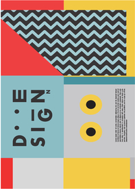 几何拼接创意海报图案