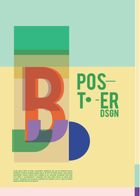 几何拼接创意海报图案