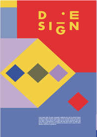 几何拼接创意海报图案