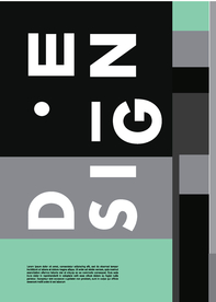 几何拼接创意海报图案