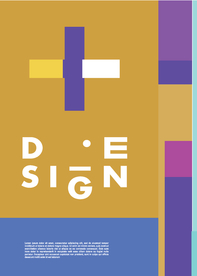 几何拼接创意海报图案