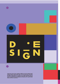 几何拼接创意海报图案