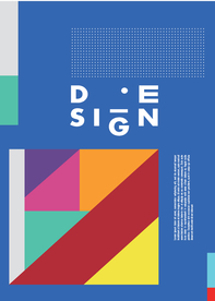 几何拼接创意海报图案