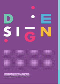 几何拼接创意海报图案