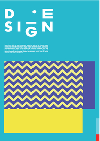 几何拼接创意海报图案