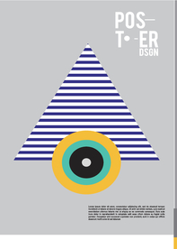 几何拼接创意海报图案