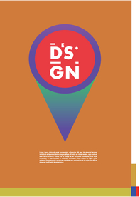 几何拼接创意海报图案