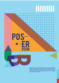 几何拼接创意海报图案