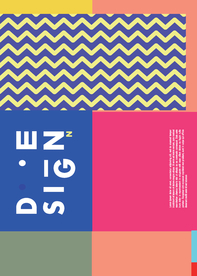 几何拼接创意海报图案