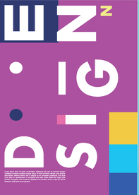 几何拼接创意海报图案