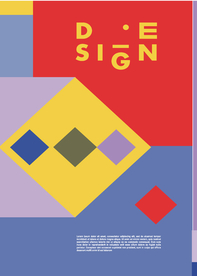 几何拼接创意海报图案