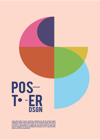 几何拼接创意海报图案