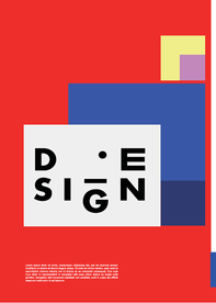 几何拼接创意海报图案