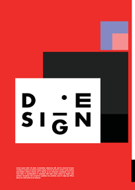 几何拼接创意海报图案