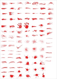 血迹血滴血手印血痕线条纹理污点