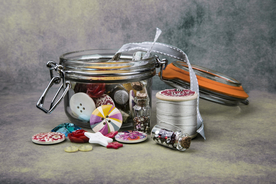 纽扣衣扣锁扣针线图片