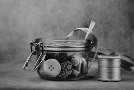 纽扣衣扣锁扣针线图片