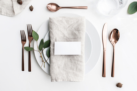 高级西餐餐具菜单