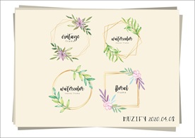 4款入小清新边框设计