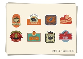 8款入雪茄标签设计