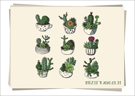 9款入盆栽矢量图