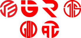 字母 简约 F G T D R