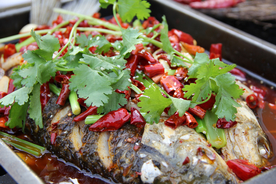 烤肉撸串烤鱼烧烤图片