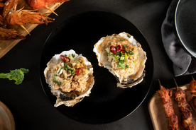 海鲜烧烤扇贝粉丝