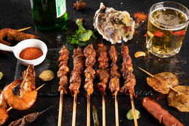 烤肉撸串烤串烧烤图片