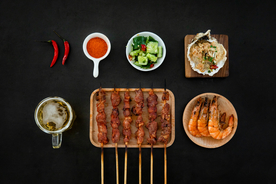 烤肉撸串烤串烧烤图片