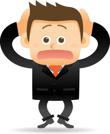 卡通商务男性