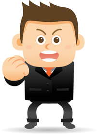 卡通商务男性